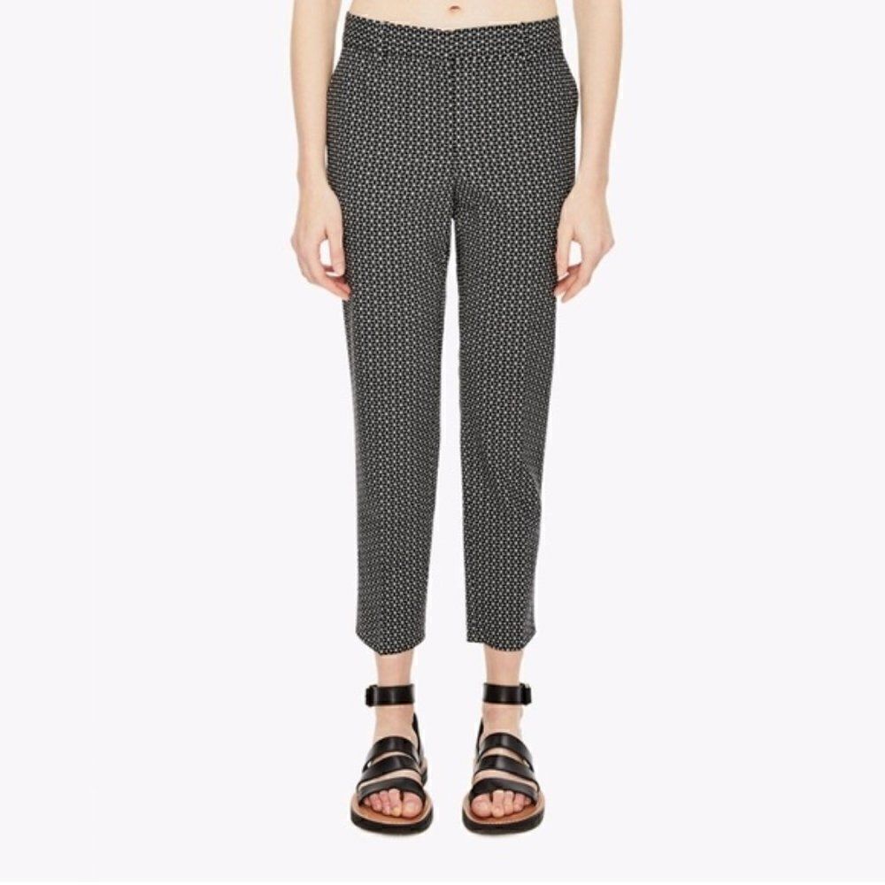 Theory Treeca 2 Tile Geo Wool Dress Pants